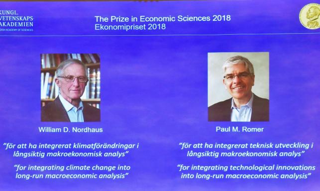 Zmiany klimatu i innowacje technologiczne w makroekonomii. Ogłoszono laureatów Nagrody Nobla w dziedzinie ekonomii