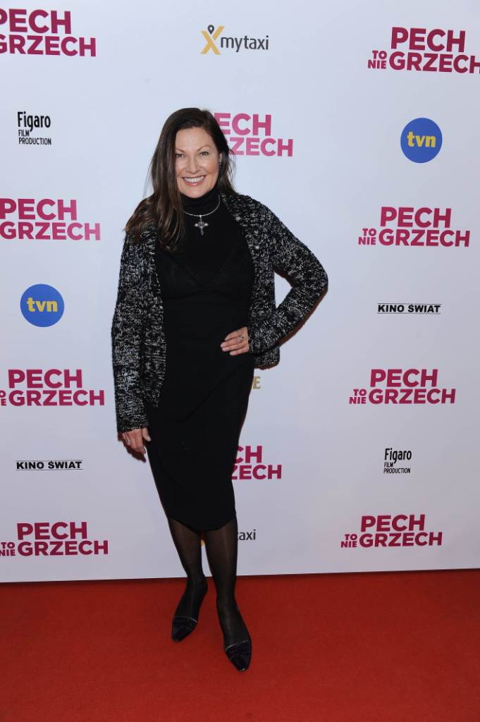 Liliana Głąbczyńska-Komorowska na premierze filmu "Pech to nie grzech" 17 grudnia 2018