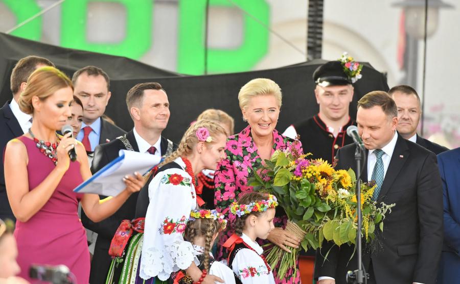 Prezydent z małżonką w Skierniewicach