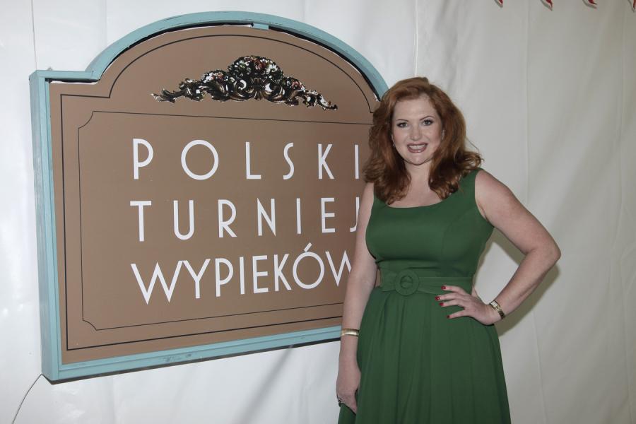Marta Grycan na planie programu "Polski turniej wypieków"