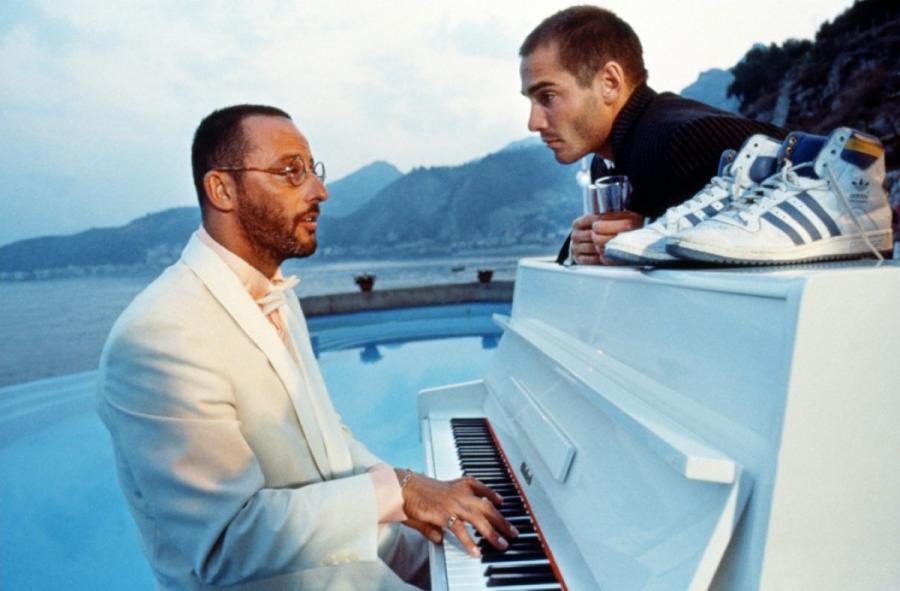 Jean Reno i Jean-Marc Barr w filmie "Wielki błękit"