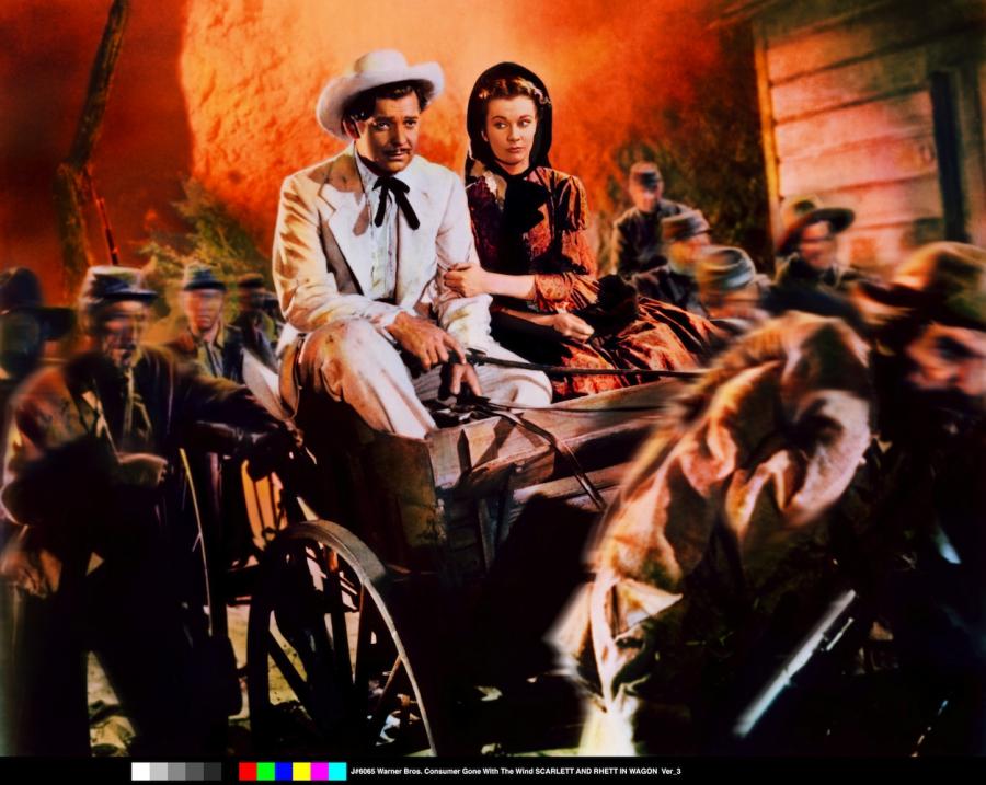 Vivien Leigh i Clark Gable w filmie "Przeminęło z wiatrem"