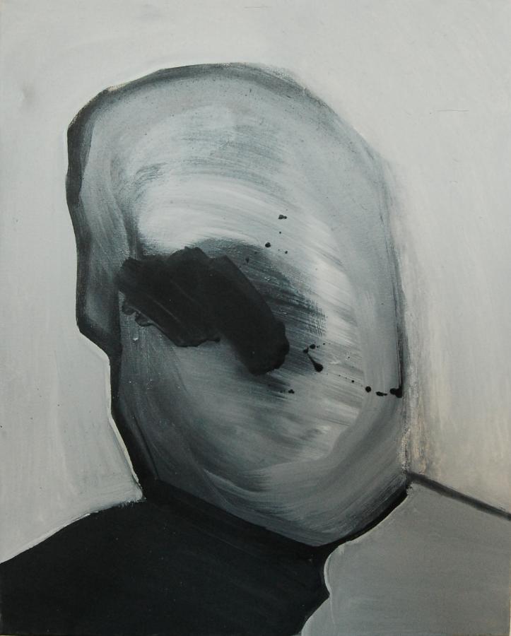 "Szkice do portretu 19", Cezary Bednarczyk, olej na płótnie, 50x40 cm