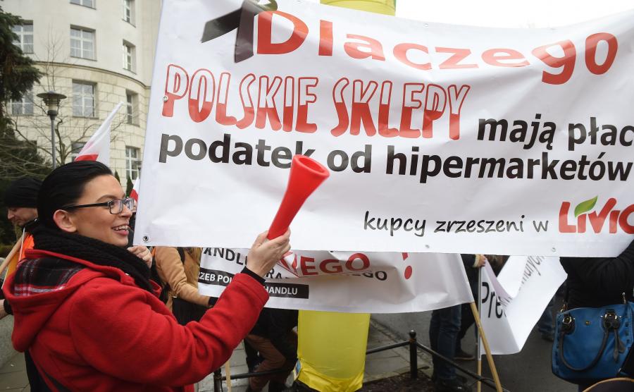 Protest handlowców